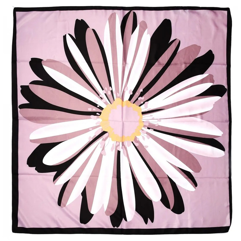 Chusta damska apaszka pod szyję lekka elegancka oryginalna różowa MDB-37