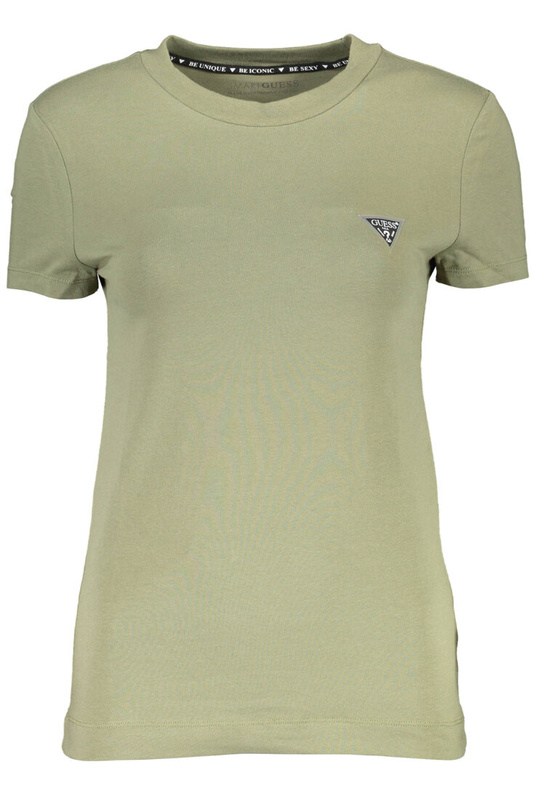 GUESS JEANS T-SHIRT Z KRÓTKIM RĘKAWEM DAMSKI ZIELONY