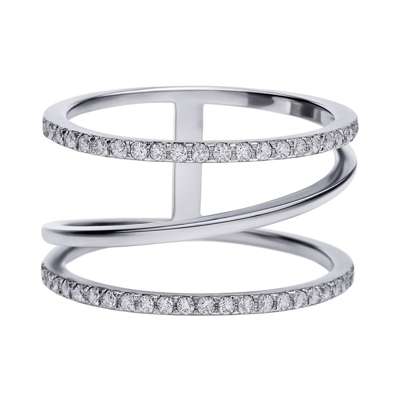Biżuteria DIAMONFIRE 6118631082170. Pierścionek, Kolor szary. Kobieta.