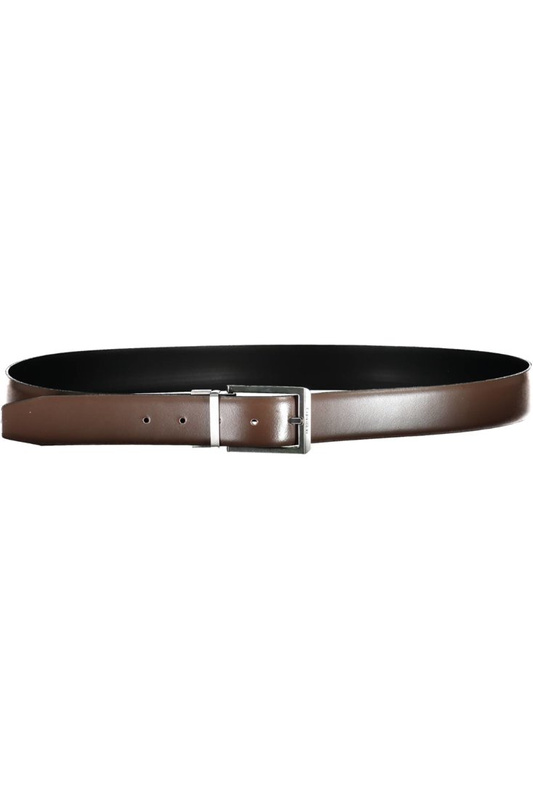 SKÓRZANY PASEK MĘSKI CALVIN KLEIN BRĄZ