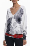 BIA�Y SWETER DAMSKI DESIGUAL