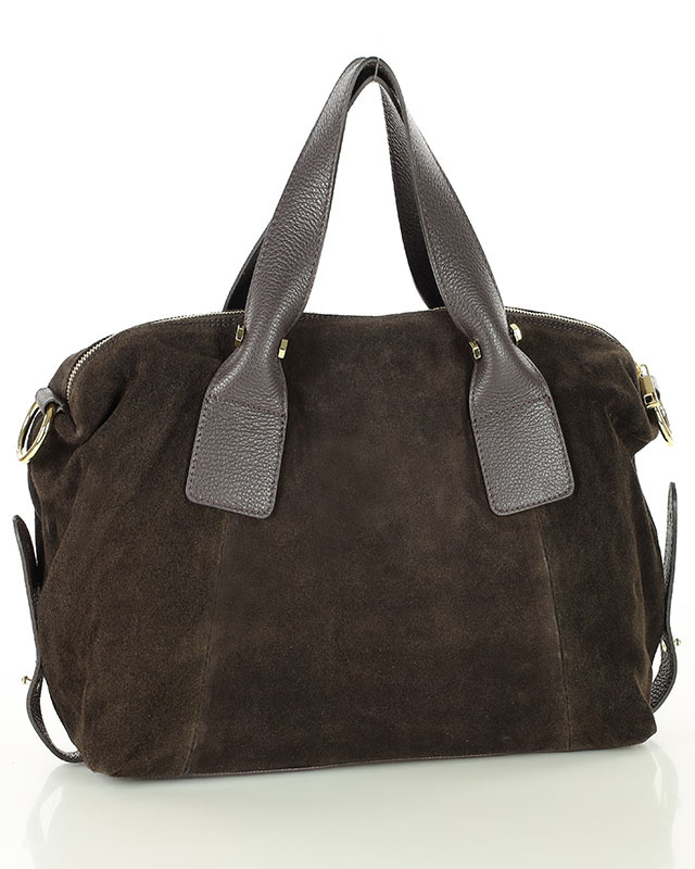 Torebka damska worek hobo bag skóra naturalna - MARCO MAZZINI czarna