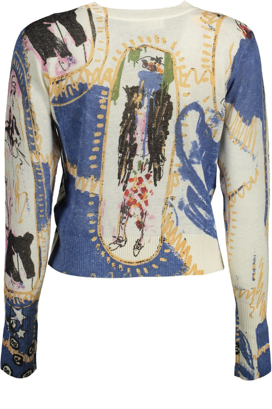 DESIGUAL BIAŁY SWETER DAMSKI