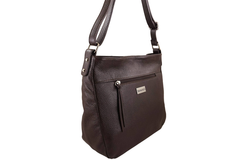 Torebka codzienna skórzana damska - Brązowa jasna
