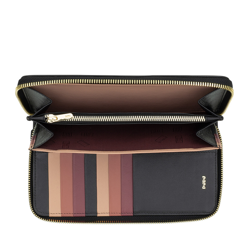 Duża damska portmonetka skórzana portfel od DuDu