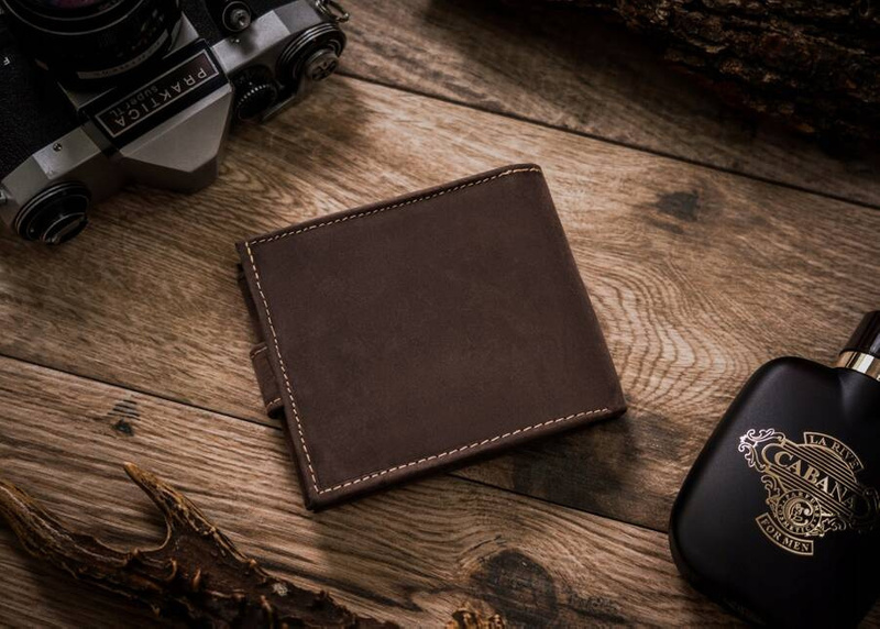 Skórzany męski portfel Wild ANIMALS N992L-CHM-DOG