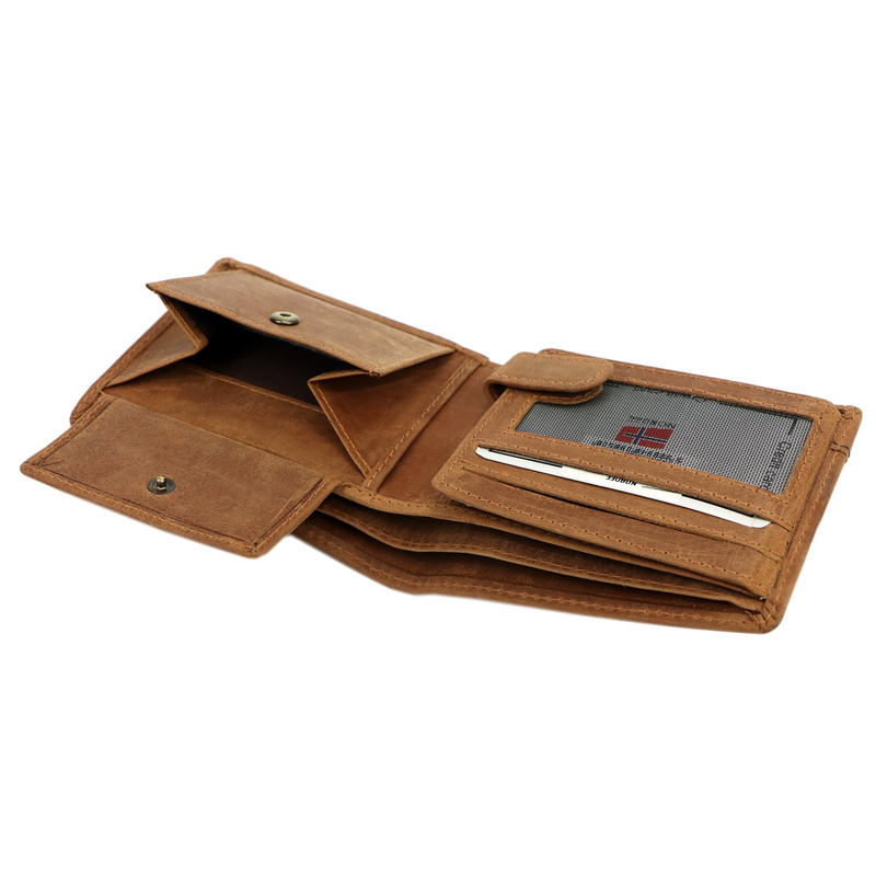 Skórzany męski portfel Nordee HJORT 035