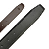 męski pasek z prawdziwej skóry Nordee BN001 BLACK/BROWN 2SIDED