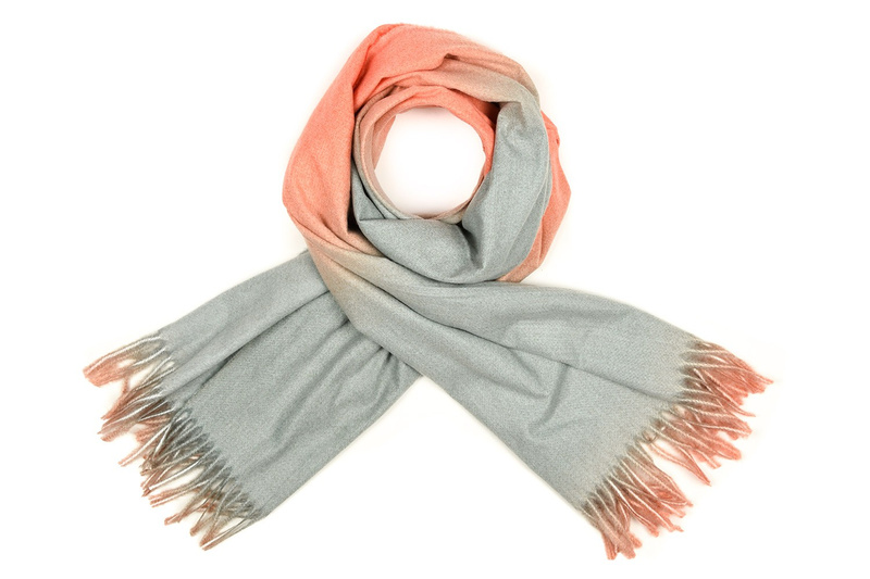 Szalik damski modna chusta ombre frędzle kolory elegancki szal D26