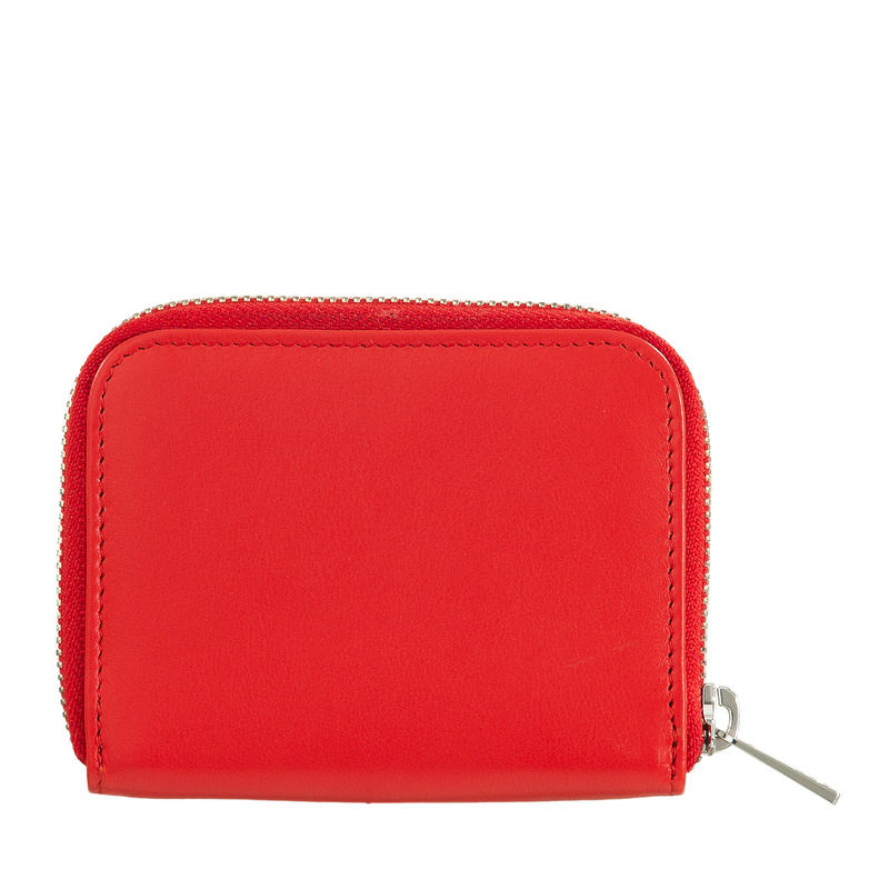 DuDu portmonetka zapinana na suwak skóra naturalna mały portfel