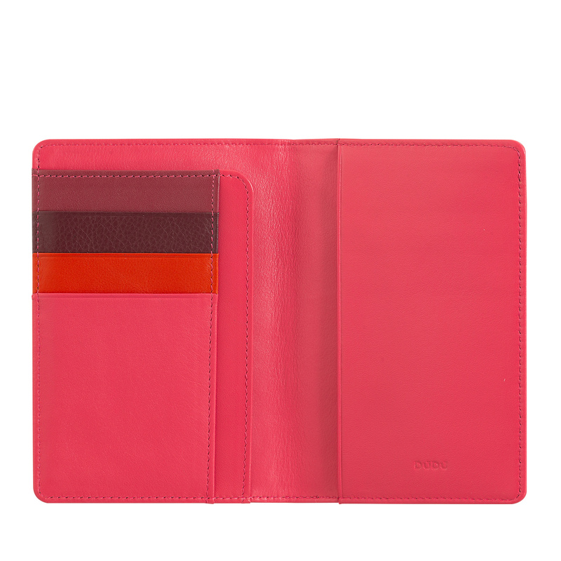 DuDu Duże etui na karty i dokumenty skóra naturalna pionowy model
