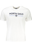 BIA�Y T-SHIRT M�SKI Z KR�TKIM R�KAWEM NORTH SAILS