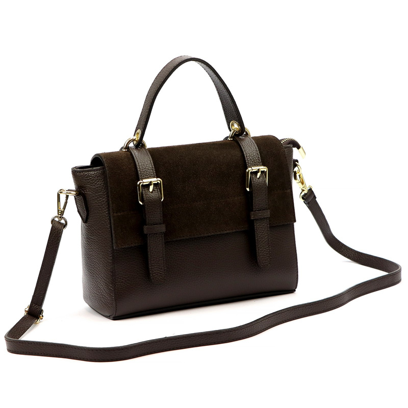 Luka klasyczna damska listonoszka ze skóry naturalnej torebka na ramię