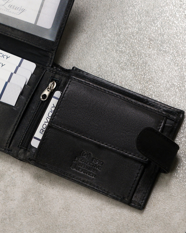 Always Wild męski portfel rozbudowany skóra naturalna na zatrzask