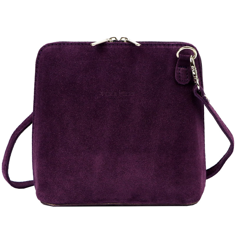 Barberinis Zamszowa skórzana mała damska listonoszka z organizerem na ramię