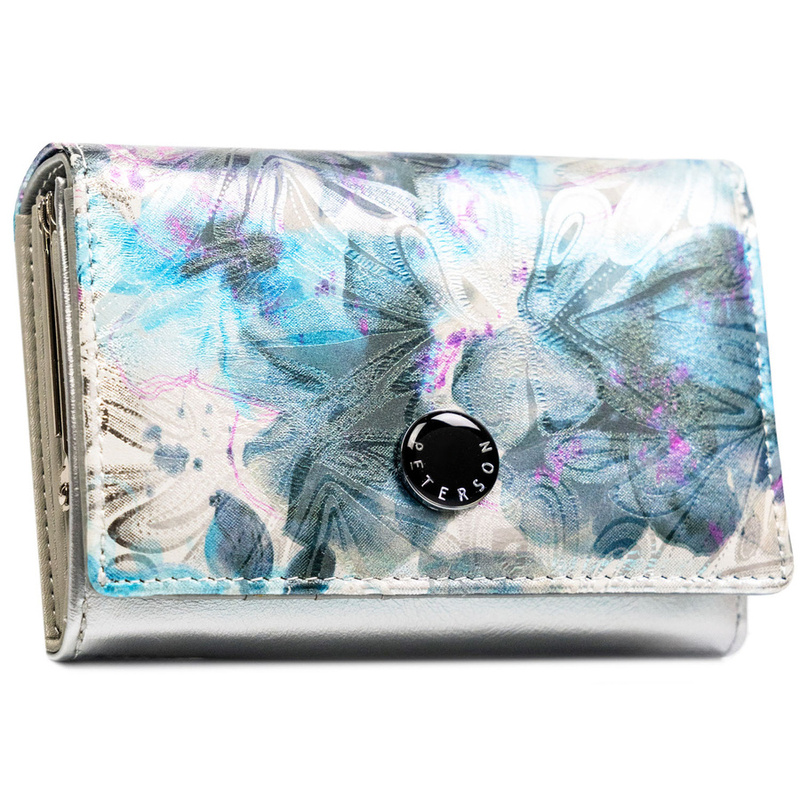 skóra naturalna + Damski portfel ze skóry ekologicznej Peterson PTN PX30-1-NPK