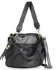 Marco Mazzini Torebka classic saddle bag ze skóry naturalnej na ramie czarna