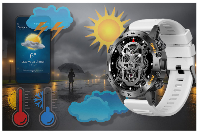 SMARTWATCH MĘSKI GRAVITY GT9-10 - WYKONYWANIE POŁĄCZEŃ, CIŚNIENIOMIERZ (sg021j)