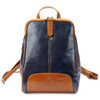 Florence Miejski Damski plecak skóra naturalna z kieszeniami na suwak