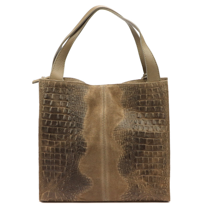 Damska torebka ze skóry naturalnej Luka 26-010 CROCO