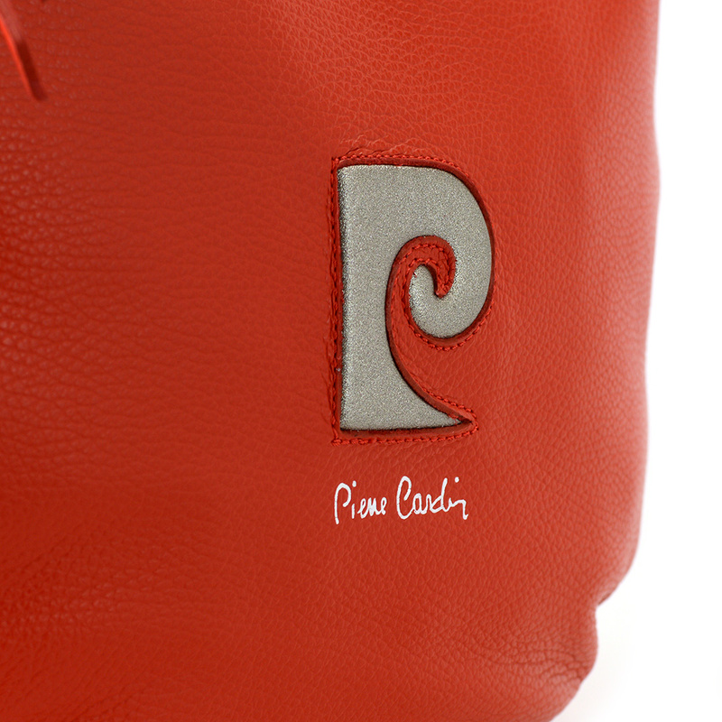 Pierre Cardin damska listonoszka na ramię skóra naturalna pojemna torebka