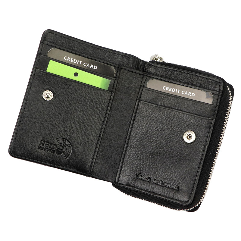 Kompaktowa Skórzana portmonetka Money Kepper RFID
