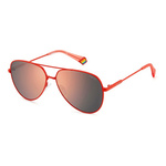 Okulary POLAROID PLD6187SC9A. Okulary przeciwsłoneczne, Kolor czerwony. Unisex.