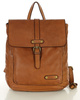 MARCO Miejski plecak skórzany w stylu old look handmade leather brąz camel