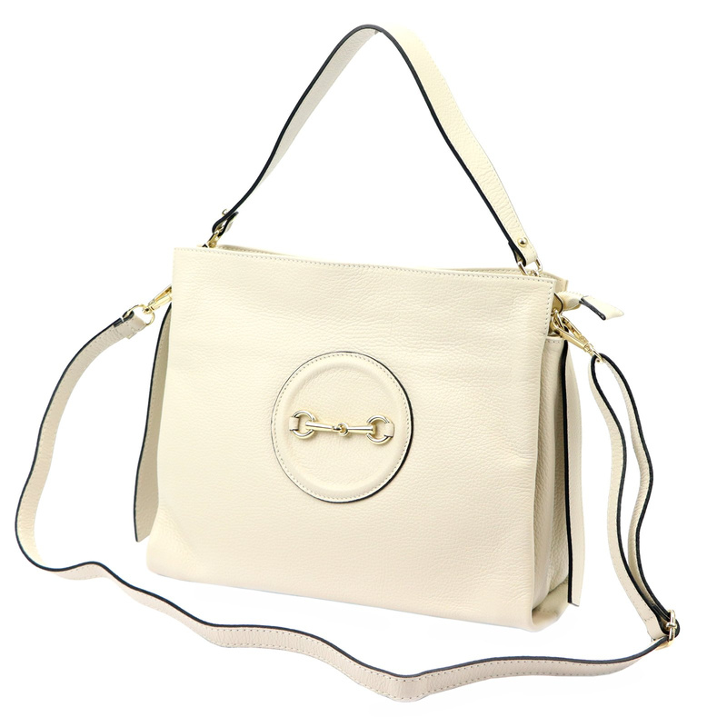 Luka damska torebka na ramię skóra naturalna listonoszka 2 komory organizer