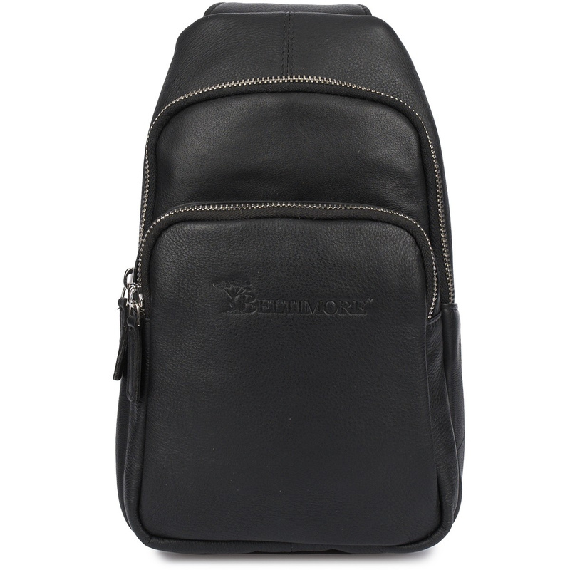 Plecak skórzany saszetka nerka przez ramię crossbody uniseks modna torba dwukomorowa S09