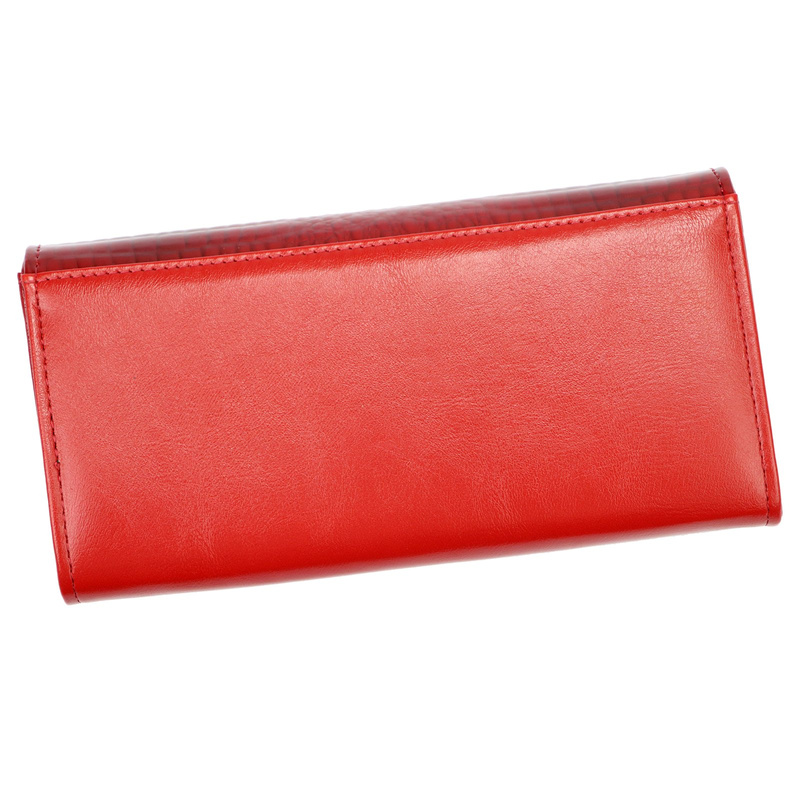 Gregorio damski portfel skóra naturalna podłużny klasyczny skóra krokodyla