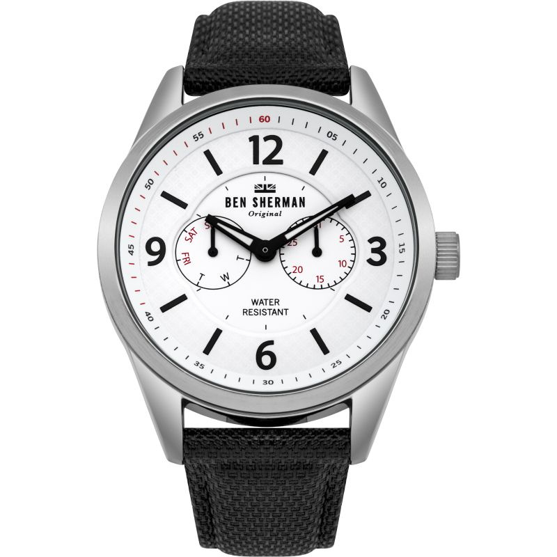 Zegarek BEN SHERMAN WB069WB. Kwarcowy, Kolor biały. Mężczyzna.
