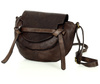 Marco Mazzini Torebka listonoszka skórzana saddle bag brąz caffe