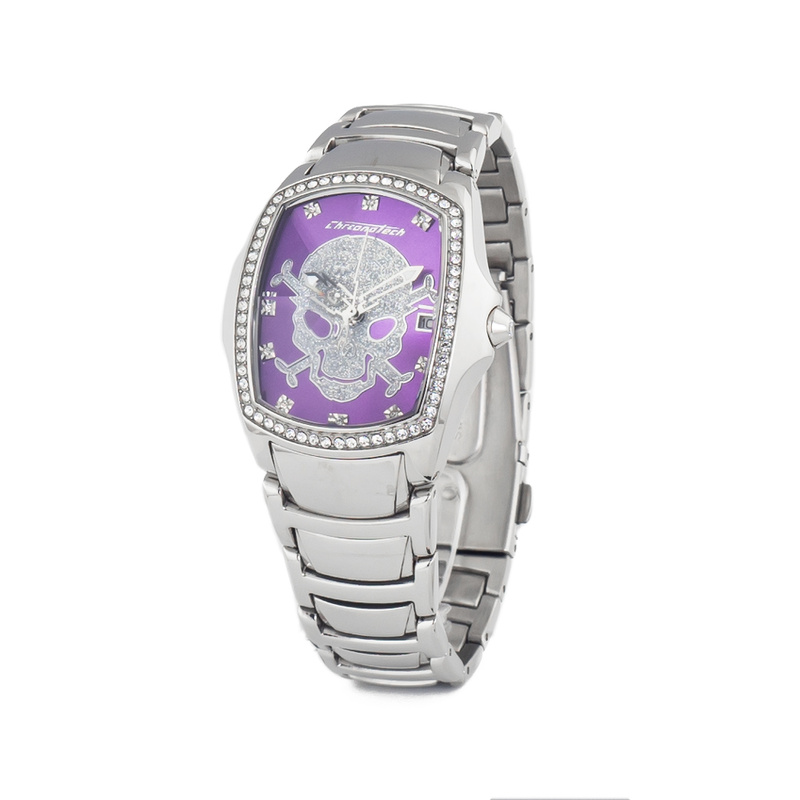 Zegarek CHRONOTECH CT7896LS-104M. Kwarcowy, Kolor PURPLE. Kobieta.