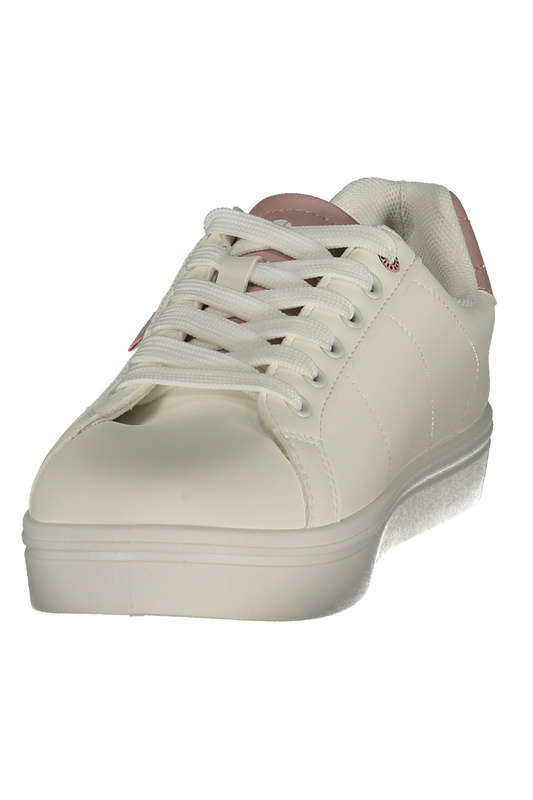Białe sneakersy damskie Ellesse Milton 001 – różowe detale