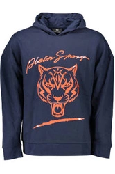 BLUZA PLEIN SPORT BEZ ZAMKA MĘSKA NIEBIESKA