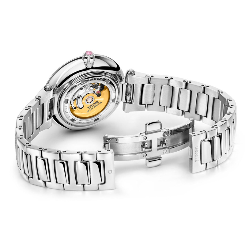 Zegarek TITONI 23978S-622. Automatyczny, Kolor biały. Kobieta.