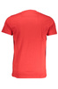 T-SHIRT M�SKI Z KR�TKIM R�KAWEM KLASY CAVALLI CZERWONY