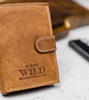 Skórzany męski portfel Wild N4L-P-CHM RFID