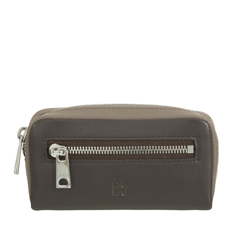 Dudu etui na klucze skóra naturalna z 2 karabińczykami z kieszenią