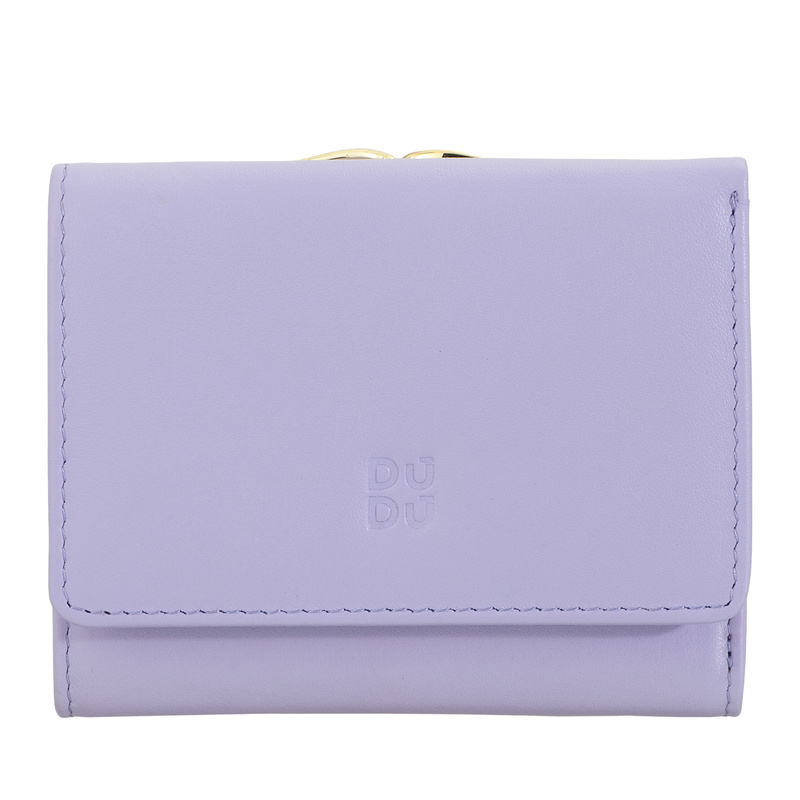 DUDU Damski skórzany stylowy kompaktowy portfel mała portmonetka