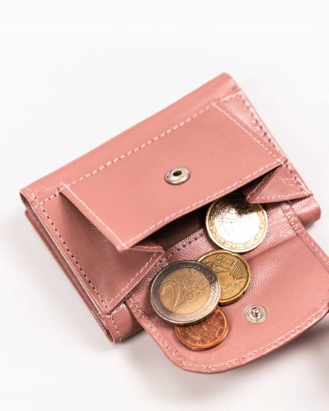 Damski portfel ze skóry ekologicznej Peterson PTN RD-SWZX-86-GCL