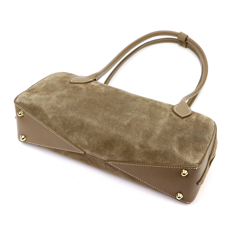 Damska mała zamszowa zgrabna torebka na ramię modna listonoszka Luka