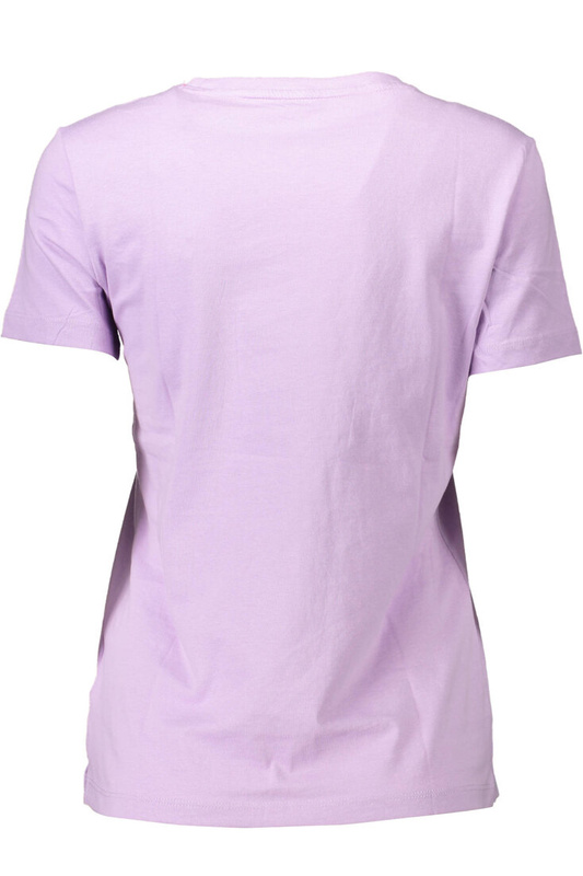 GUESS JEANS T-SHIRT Z KRÓTKIM RĘKAWEM DAMSKI FIOLETOWY