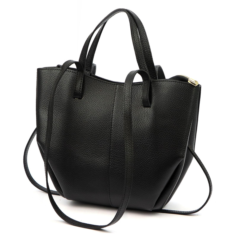 Luka Skórzana pojemna Stylowa damska shopperbag torebka na ramię