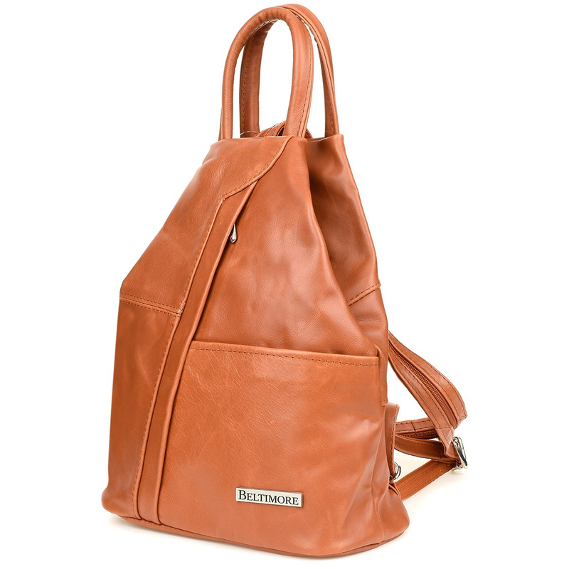 Plecak Damski Skórzany Trójkąt Pojemny Beltimore Q60
