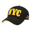 Czarna Czapka z daszkiem baseballówka vintage regulowana NYC cz-m-23