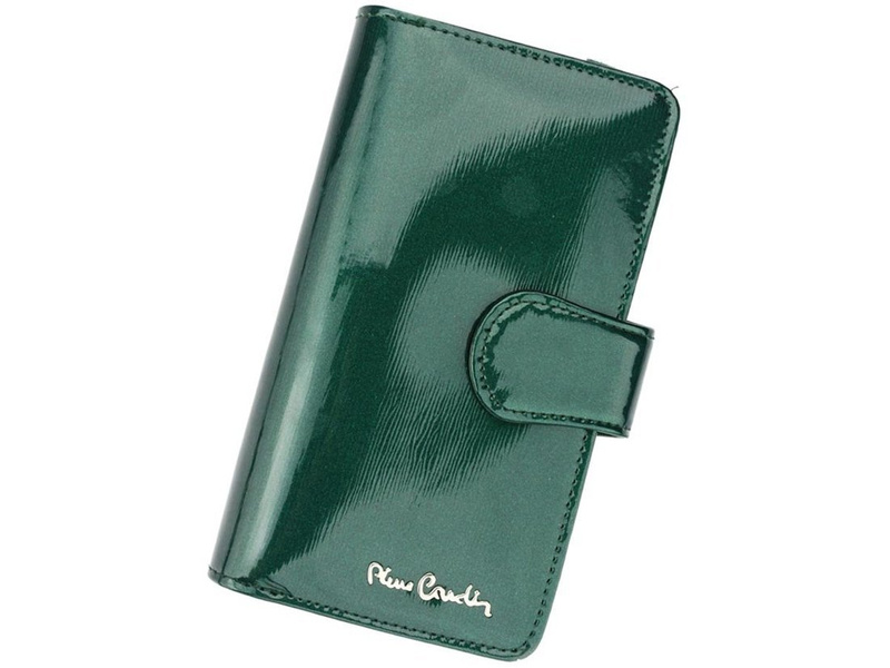 Pierre Cardin damski pionowy duży portfel skórzany podłużna portmonetka