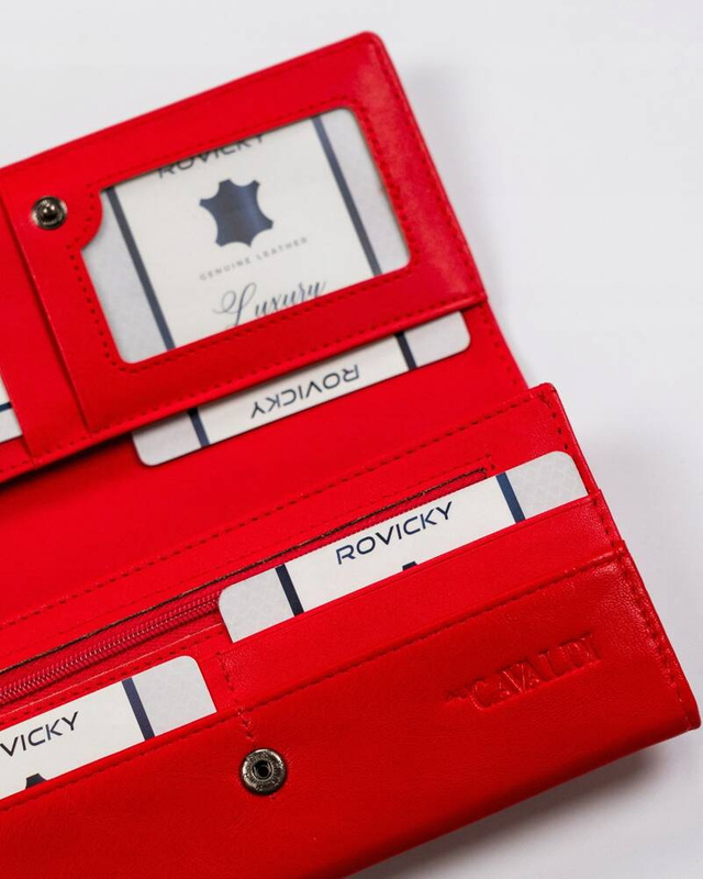 Podłużny portfel damski ze skóry eko 4U Cavaldi