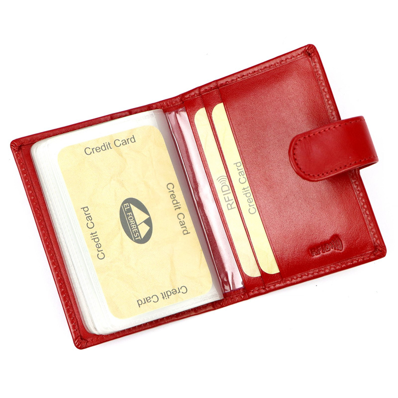 Skórzane duże etui na dokumenty EL FORREST RFID
